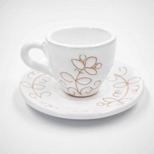 Tazzina caffè con piatto